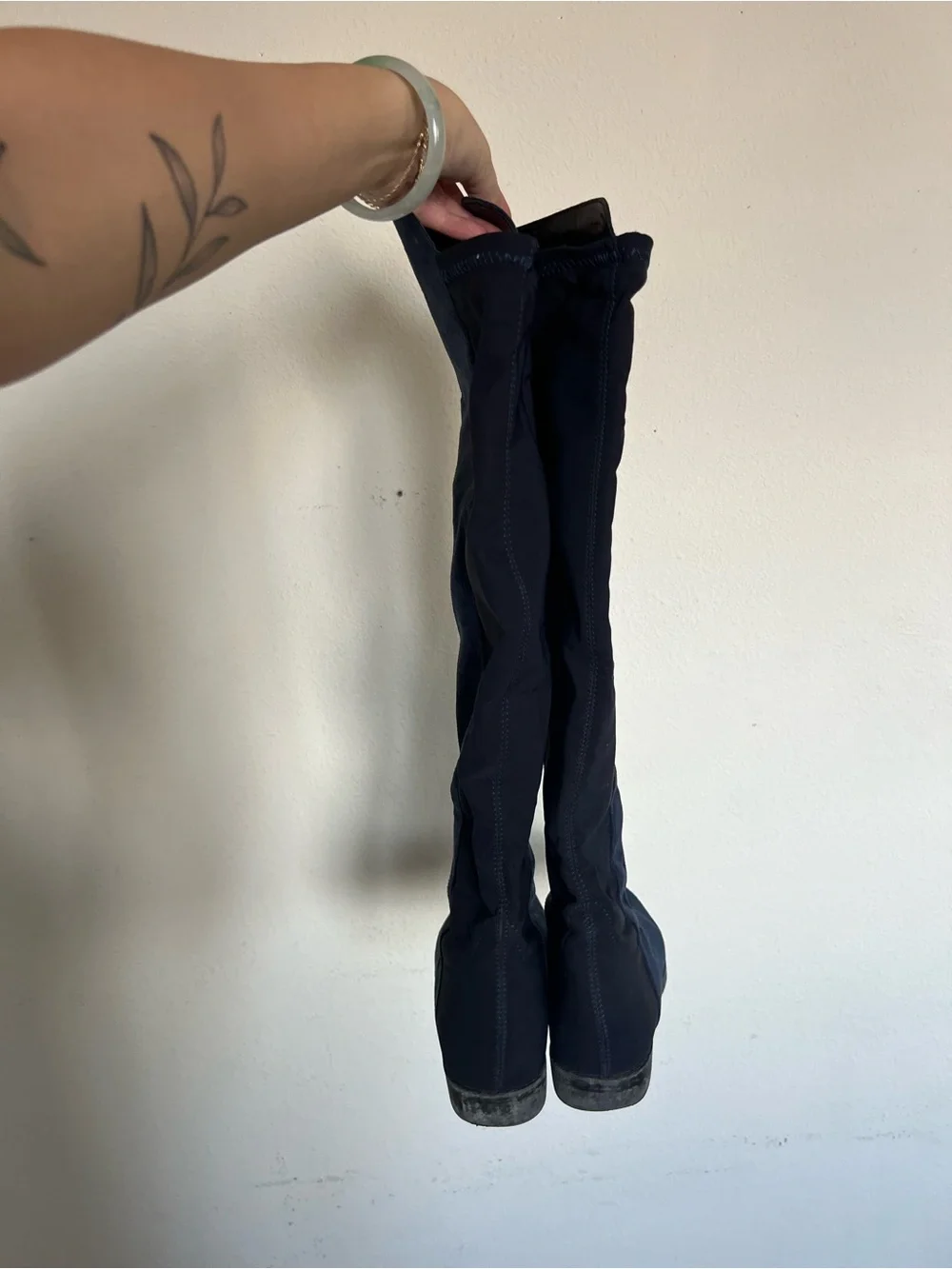Unisa Navy Over-the-Knee Suede Boots